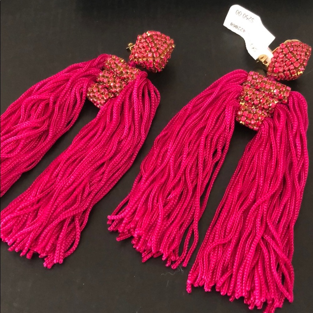 COPY - SACHIN & BABI CRYSTAL DUPIO DROP TASSEL EA…